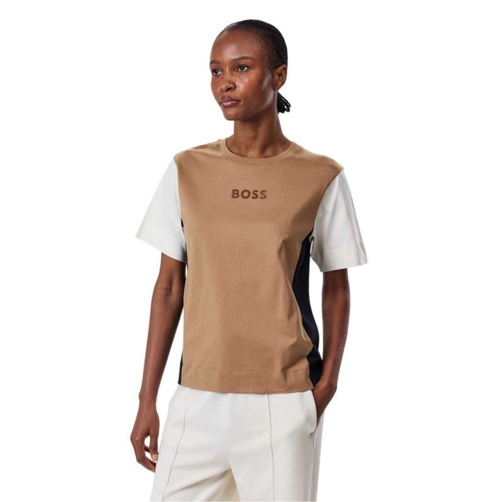 Boss Unisex Adult Elpha Corp T-Shirt / Medium Beige